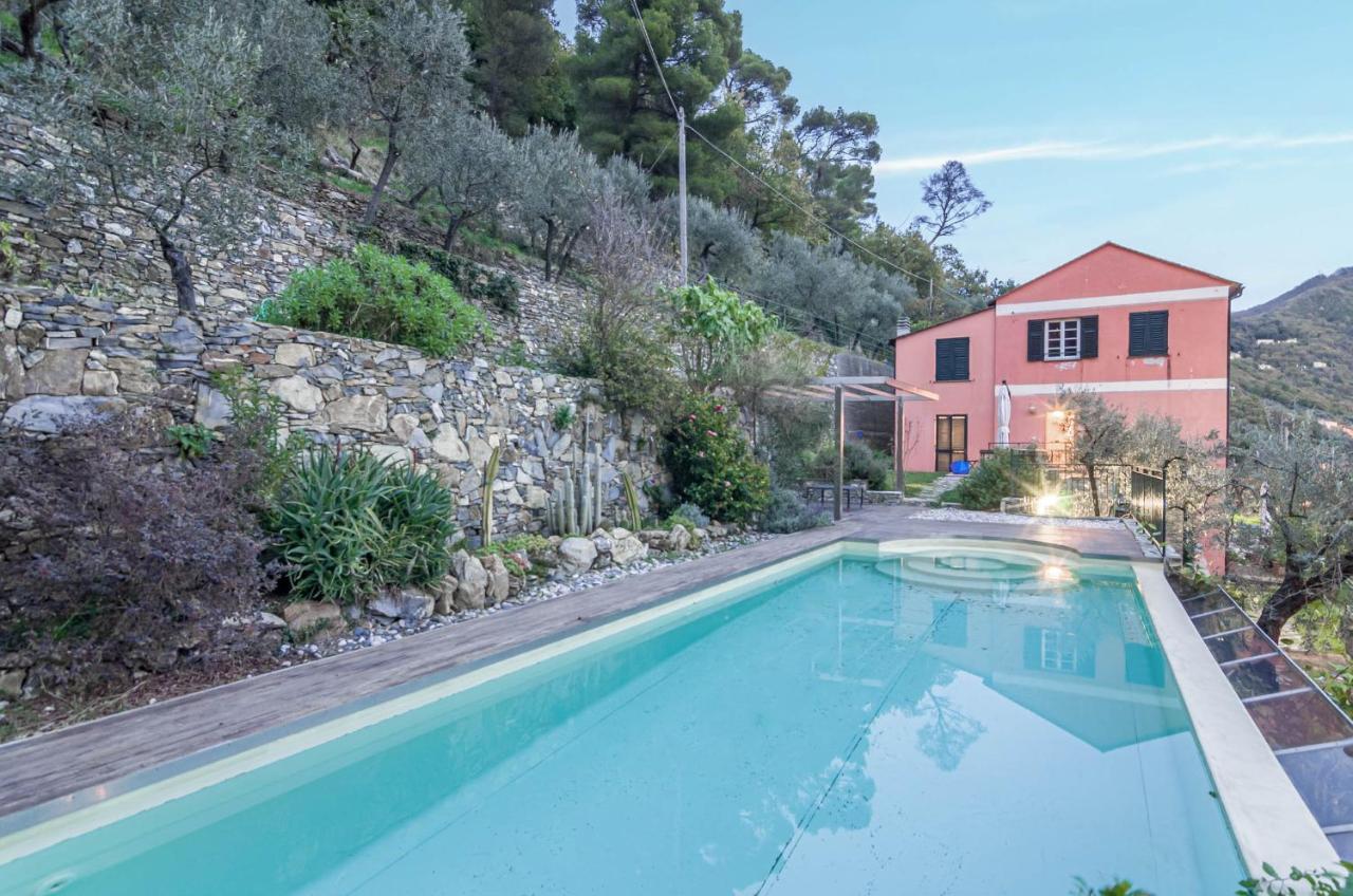 Recco Apartment With View And Pool Exteriér fotografie